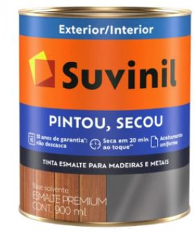 Tinta Esmalte Premium Pintou Secou Branco brilhante 900ml - Suvinil